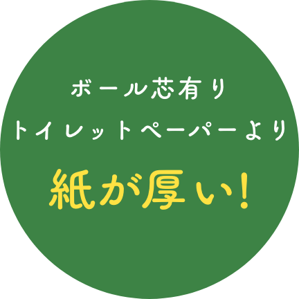 芯有りトイレットペーパーより紙が暑い！